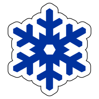 Snow Flake Sticker (Blue)